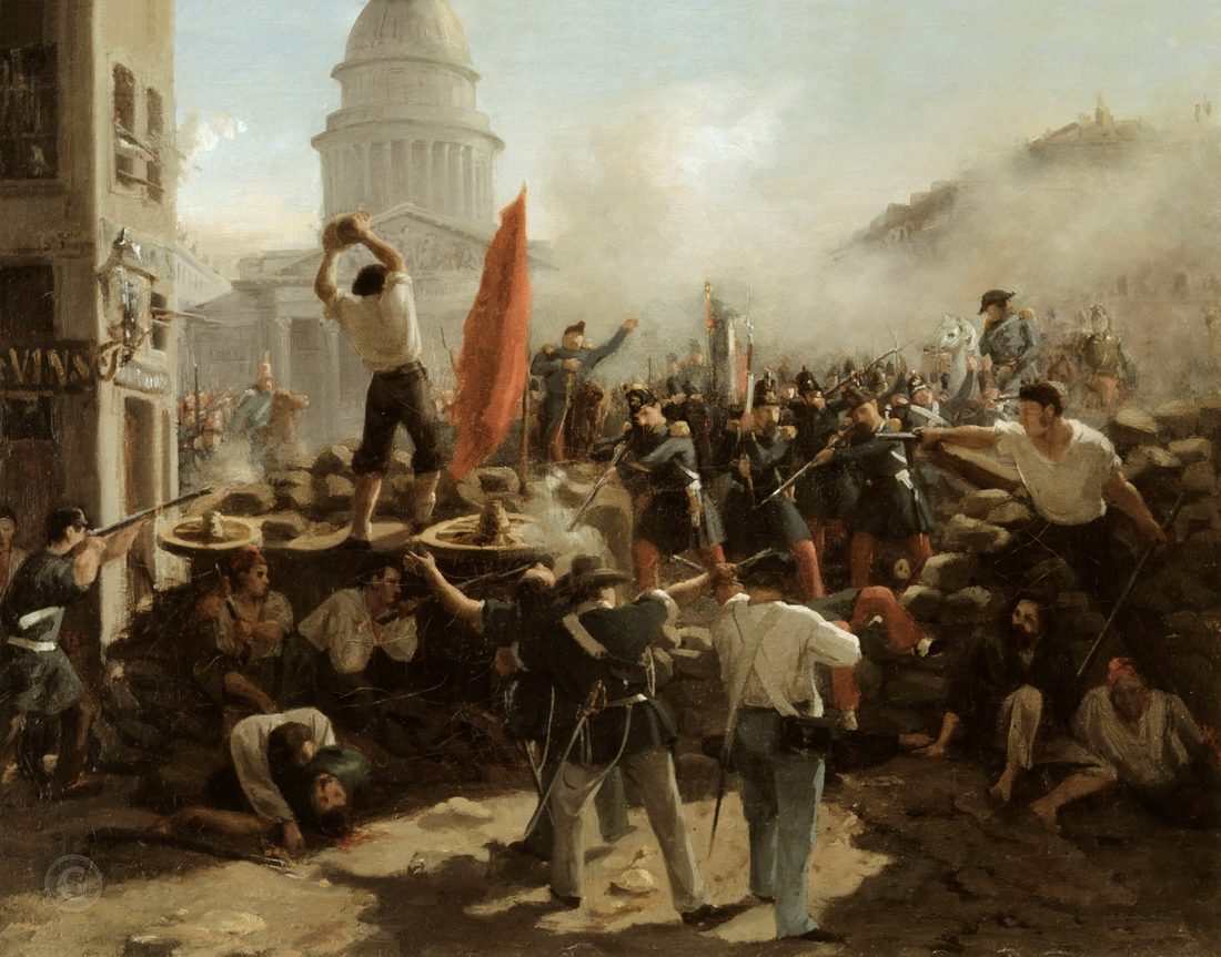 Horace Vernet, Barricade rue Soufflot, 1848